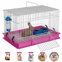 STILLCOVE Small Rabbit Cage deep splash-proof base contains spills from play