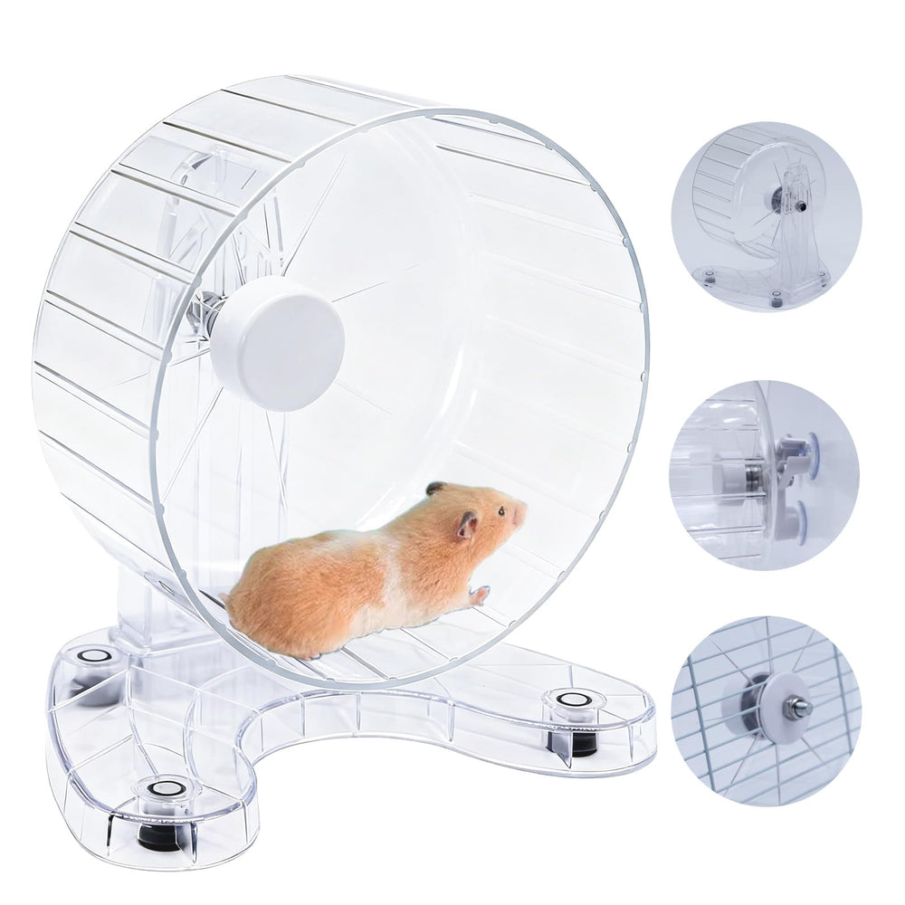 Stinzgie hamster wheel 6.5-inch inner diameter delivers quiet, smooth running for small pets