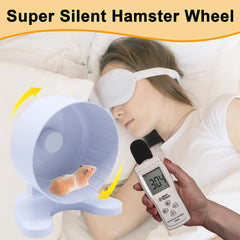 Stinzgie hamster wheel dual-bearing-quiet-rotation demonstrates smooth, peaceful nights for pets.