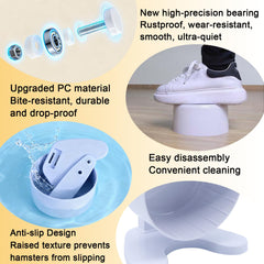 Stinzgie hamster wheel durable-pc-material highlights gnaw-resistant, long-lasting construction.