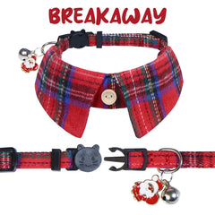 STMK cat shirt collar with bell close-up shows soft cotton fabric.