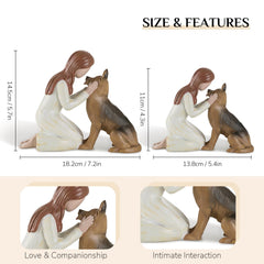 Storieme German Shepherd figurine-display offers a thoughtful keepsake for dog lovers.