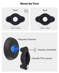 Stouchi AirTag Collar Attachment enables quick lock installation.