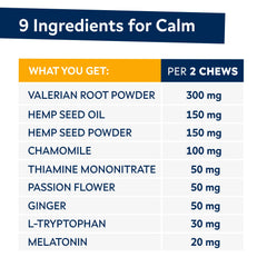 STRELLALAB advanced calming chews – melatonin-infused bites for calmer, more peaceful evenings