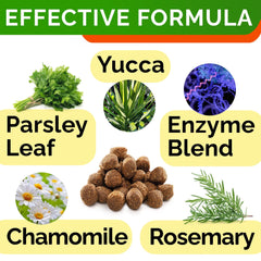 STRELLALAB chews feature yucca and chamomile for gentle digestion.