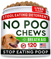 STRELLALAB No Poo Chews packaging view highlighting coprophagia-deterrent solution