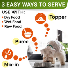 STRELLALAB Pumpkin for Dogs helps soothe occasional tummy discomfort and supports balanced meals