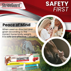 StrideGuard 1.87% ivermectin formula helps manage common equine parasites