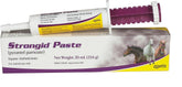 Strongid Paste horse dewormer syringe close-up showing easy dosing for horses
