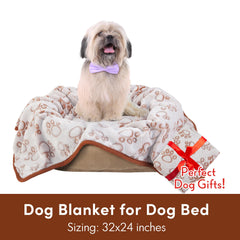 Folded Stuffed blanket shows compact, easy-to-store design.