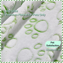 Stuffed green soft puppy blanket back in solid green for daily lounging.