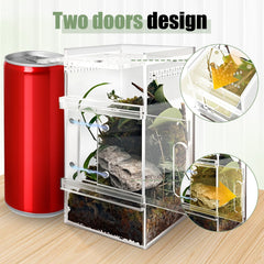 StyEdEk Jumping Spider Enclosure ventilation holes for airflow and containment.