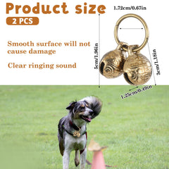 Styquenzer brass dog bell closeup showing durable material and ringing clarity