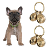 Styquenzer dog collar brass bell pack four pieces for reliable pet tracking