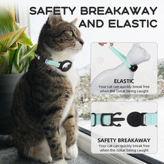 Sucegi AirTag Cat Collar worn by a cat demonstrates comfortable stretch