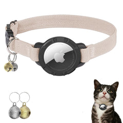 Collar Sucegi con portador AirTag para gato, protección y localización.