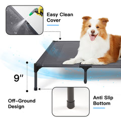 Suddus elevated dog bed detachable cot demonstrates easy disassembly for travel