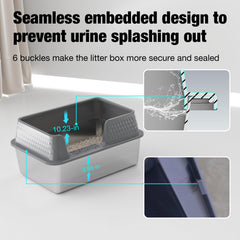 Suhaco non-slip base keeps litter box steady during use