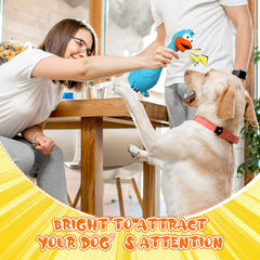 Suilung Christmas latex squeaky chicken toy pack for interactive play and anxiety relief.