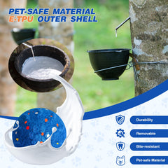 SUJF interactive dog ball charging cable setup for USB recharge