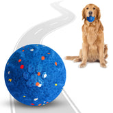 SUJF interactive dog ball front view shows engaging fetch and self rolling action