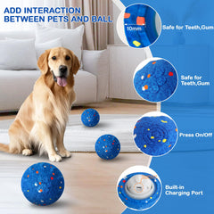 SUJF interactive dog ball side view promotes active exercise and curiosity