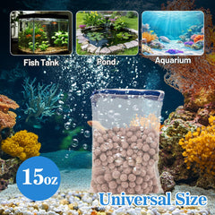 Sukh inert quartz material maintains stable water chemistry and pH neutrality in tanks.