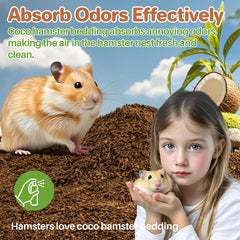 Sukh coconut coir block expands into fluffy bedding for cozy habitats.