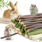 Sukh rabbit chew timothy hay sticks 300g promote dental wear and digestion support.