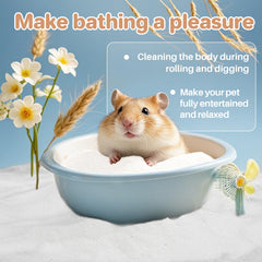 Sukh small-pets clean coat benefit through gentle rolling and digging.
