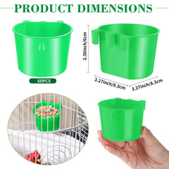 Sumind bird feeder with back hook demonstrates simple cage attachment for convenient water or food access