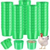 Sumind cage cups hanging feeder green with hook for easy feeding in cages