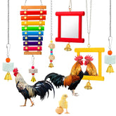 Sumind chicken xylophone with 8 metal keys for engaging coop play