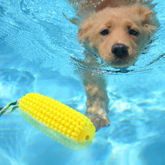 Sumind dog tough corn toy size reference image explains compact 27.7 cm length for versatile breeds.