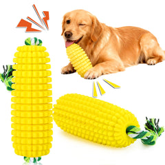 Sumind dog tough corn toy squeaky view highlighting interactive play and boredom relief.