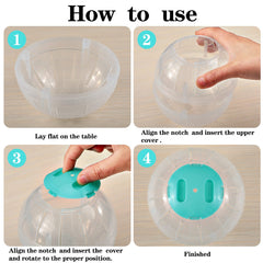 Sumind hamster ball transparent view lets you observe pet movement during play