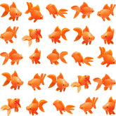 Sumind orange fake goldfish floating for vibrant aquarium decor and easy care