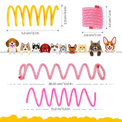 Sumind plastic coil spring toy demonstrates flexible bouncing for interactive kittens