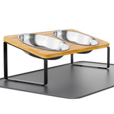 Summark elevated cat bowls tilt reduce neck strain during meals