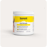 Summit Equine Hoof Strength Powder bottle promotes strong, healthy hooves for daily riding.