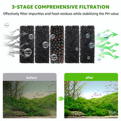 Suness Aquarium Vacuum timer function enables automatic shutoff after 10, 30, or 60 minutes.