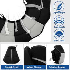 SUNFURA adjustable drawstring cone fits diverse neck sizes for safe fit