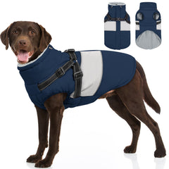 SUNFURA dog jacket with built-in harness for secure daily walks.