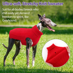SUNFURA dog sweater abdomen opening design enables convenient bathroom breaks.