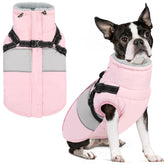 SUNFURA small-dog-coat-back-zipper: easy on/off for chilly days