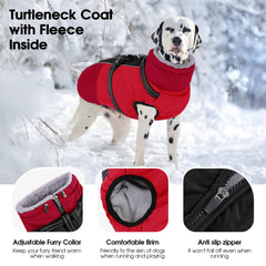 SUNFURA small-dog-coat-waterproof-fleece warms on chilly days