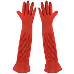 SunGrow 22-inch rubber gloves protect hands during aquarium cleaning.