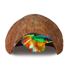 SunGrow Betta Cave front view highlights private breeding hideout for calm bettas.