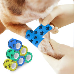 SunGrow cat self-adhesive bandage material breathable stretchable wrap for paws and wounds.