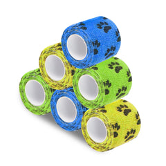 SunGrow cat self-adhesive bandage paw wrap securely protects a wound while allowing movement.